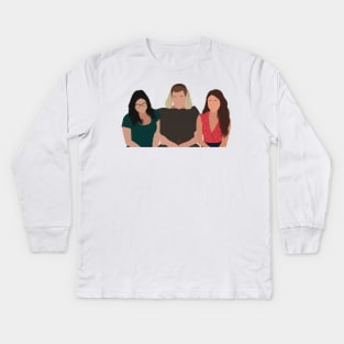 Modern Family Luke Haley Alex Dog Sibling Meme Fan Art Kids Long Sleeve T-Shirt